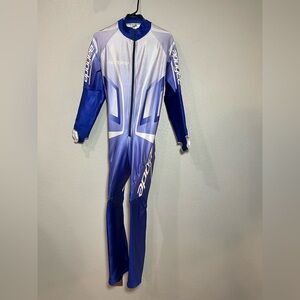 Apogee Blue and White Ski Racing Suit